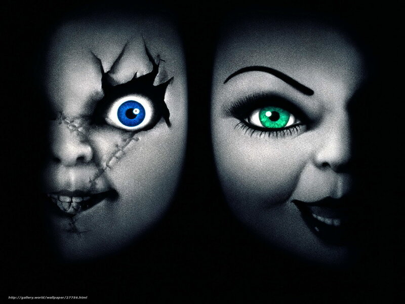 Chucky and Tiffany doll faces