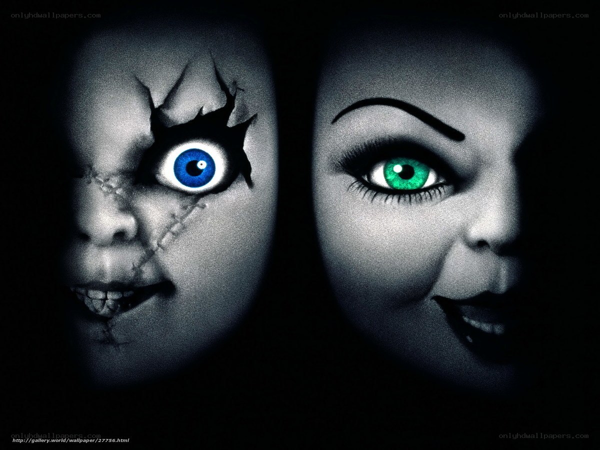 Chucky and Tiffany doll faces