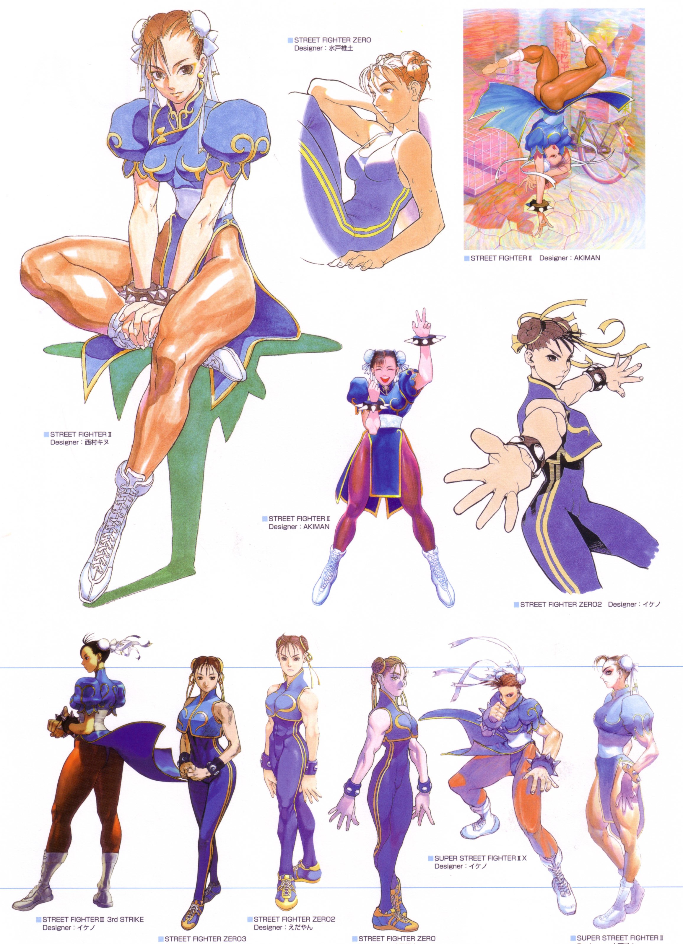Chun-Li character design evolution