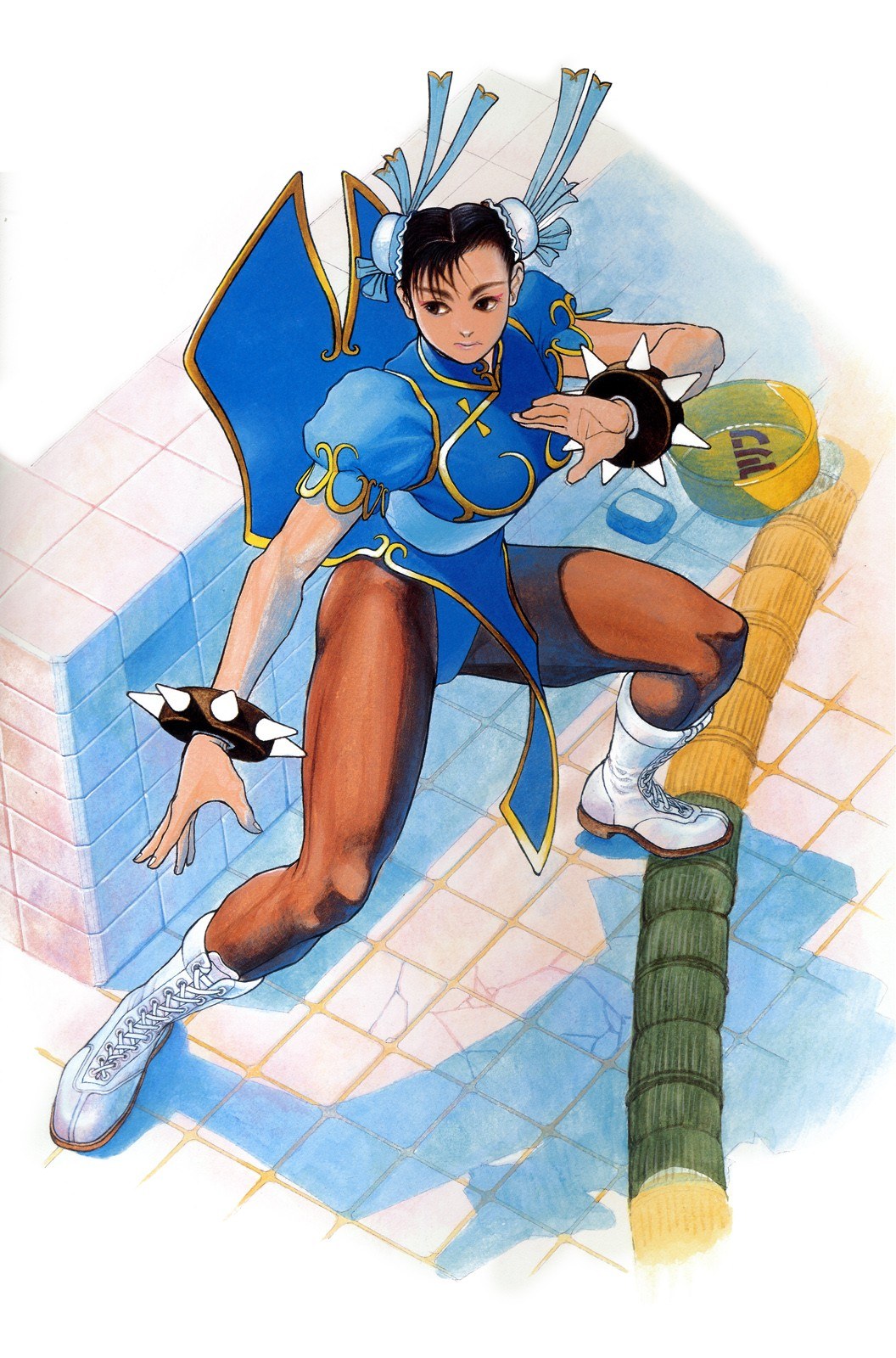 Chun-Li in a fighting stance