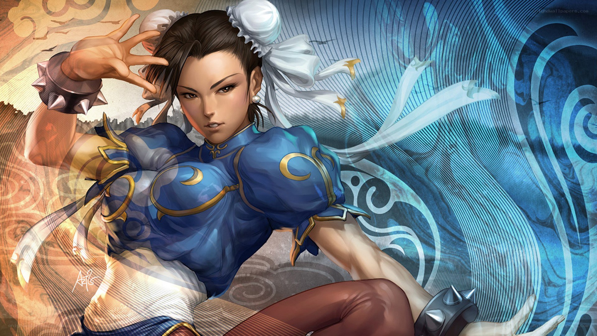Chun-Li in action pose