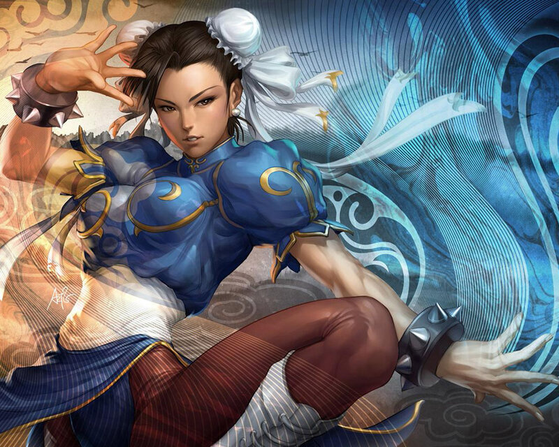 Chun-Li in action pose