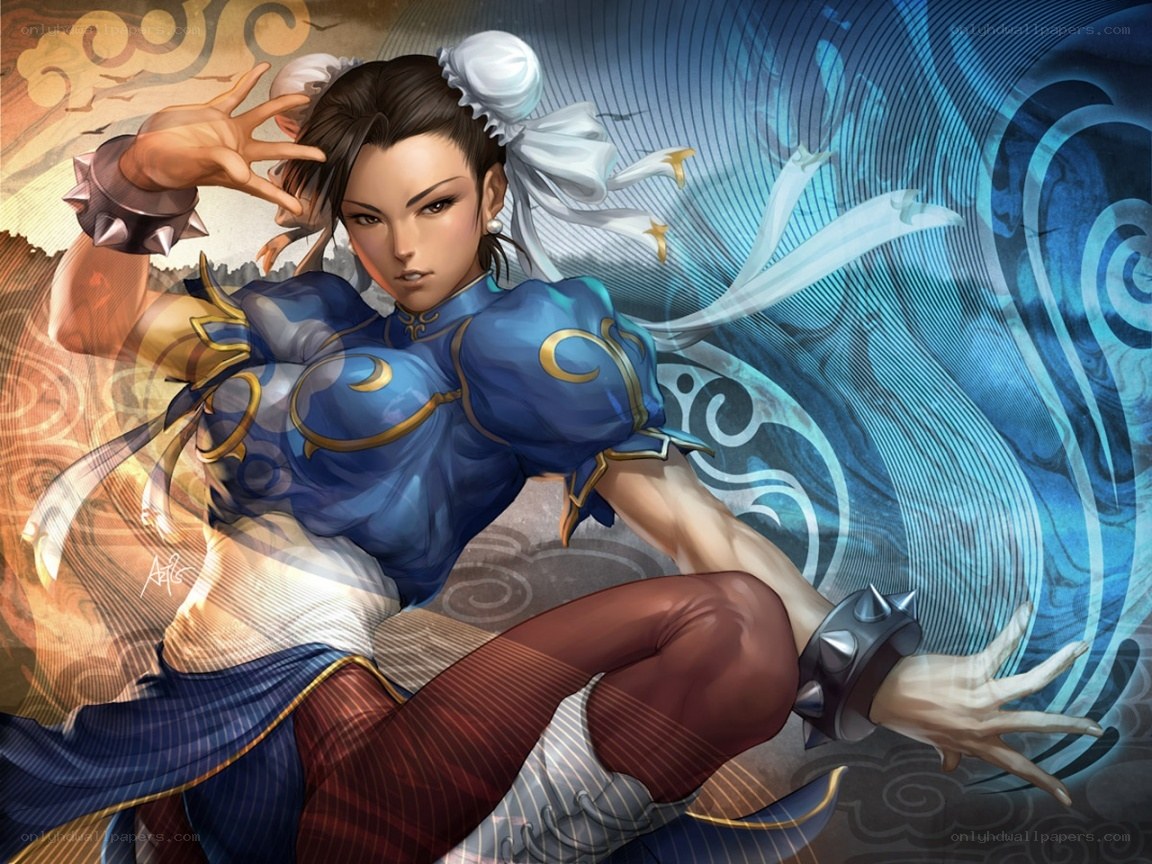 Chun-Li in action pose