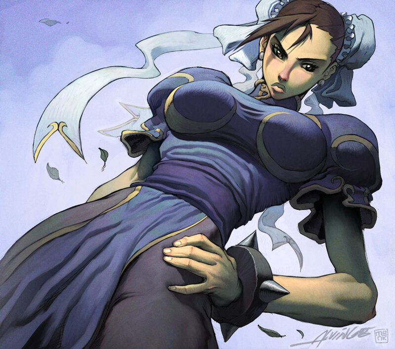 Chun-Li in action pose