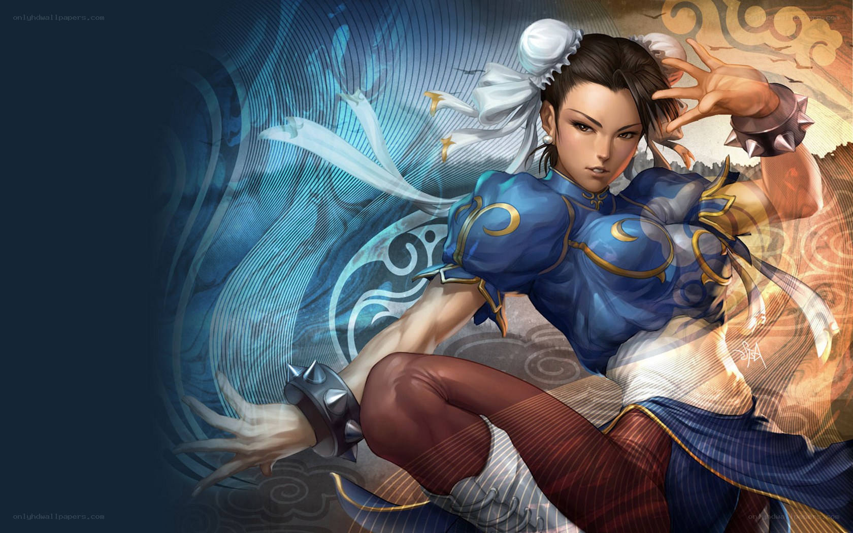 Chun-Li in action pose
