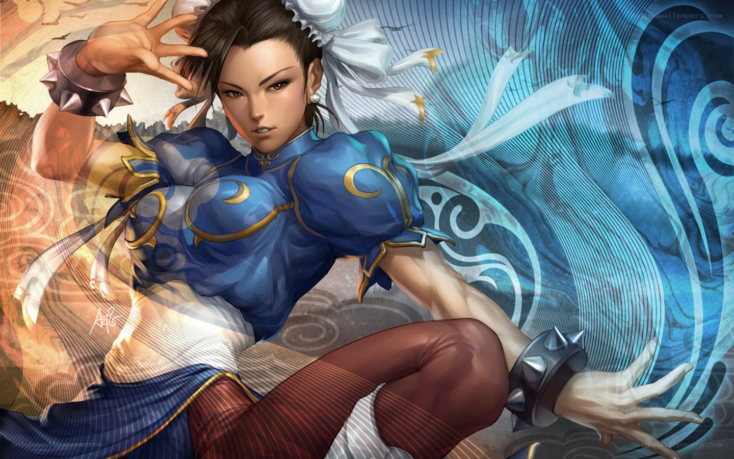 Chun-Li in action pose