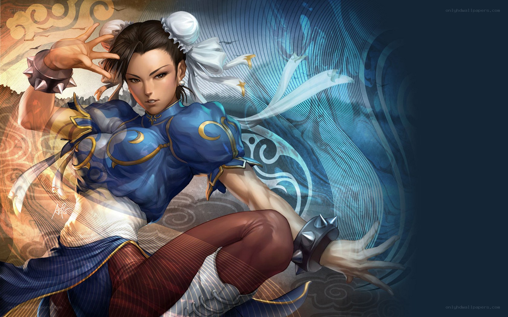 Chun-Li in action pose