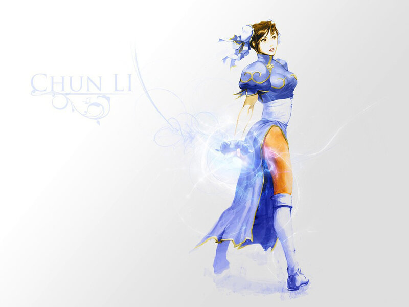 Chun-Li in Blue Outfit — Dynamic