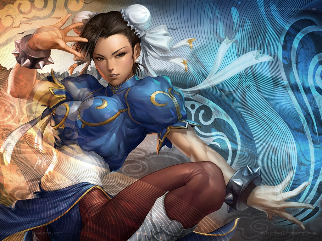 Chun-Li in fighting pose