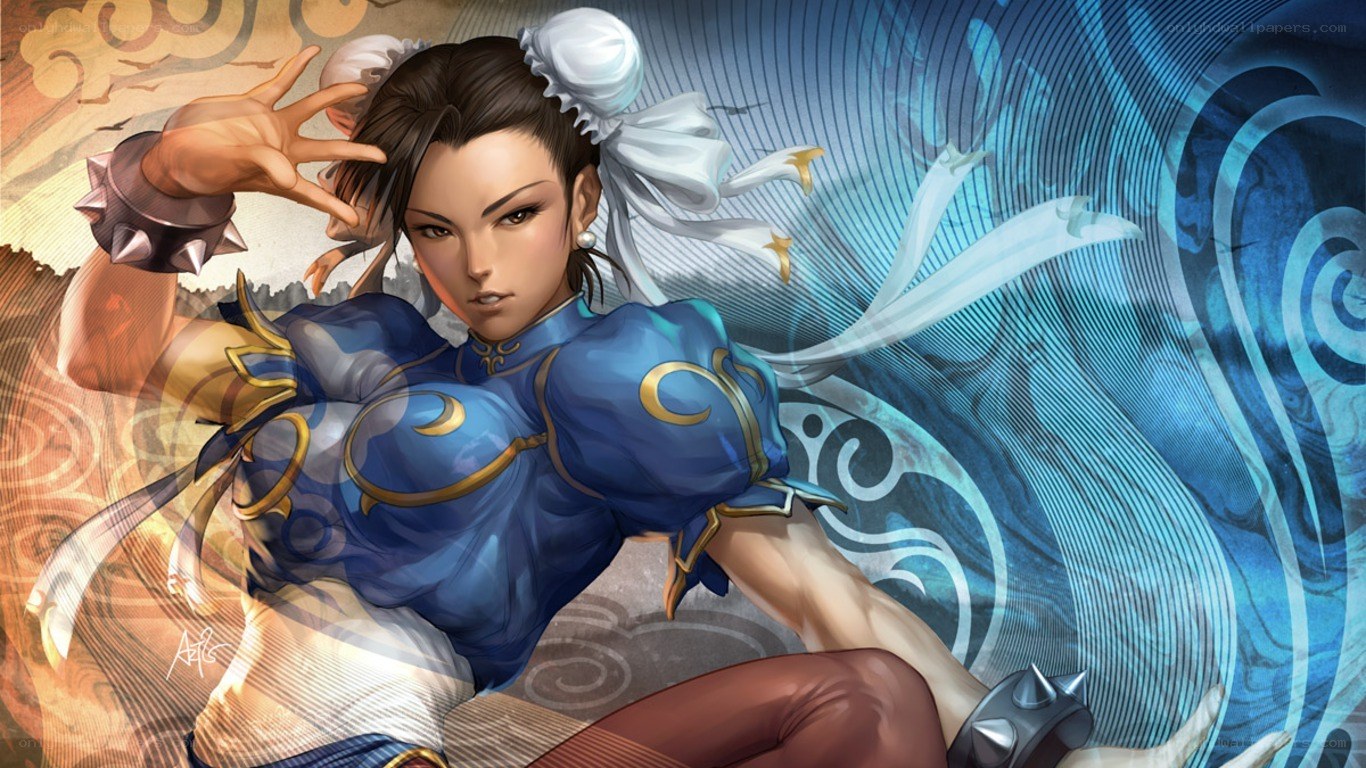 Chun-Li in fighting pose