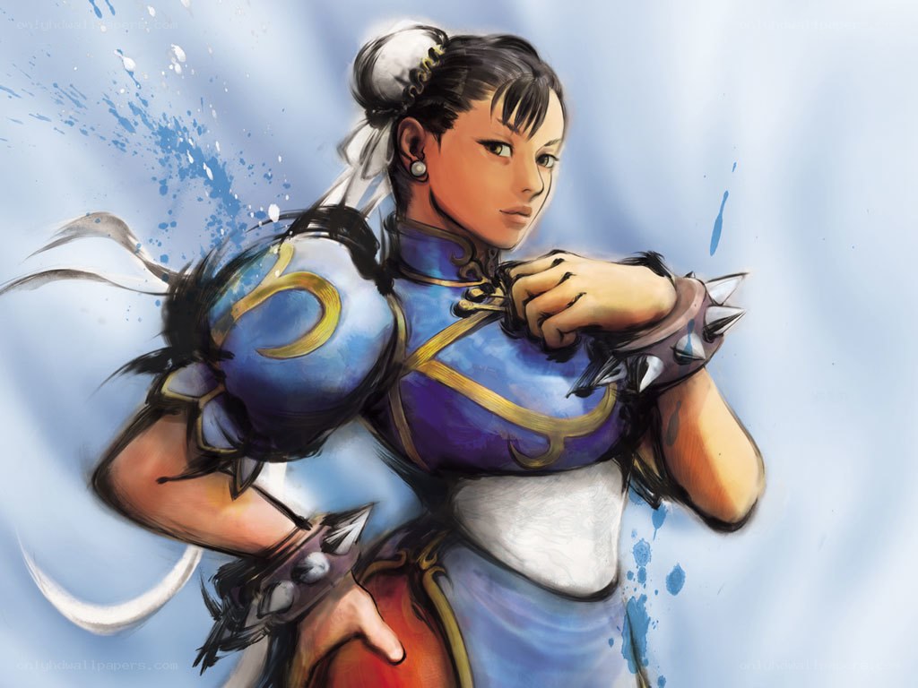 Chun-Li in fighting stance