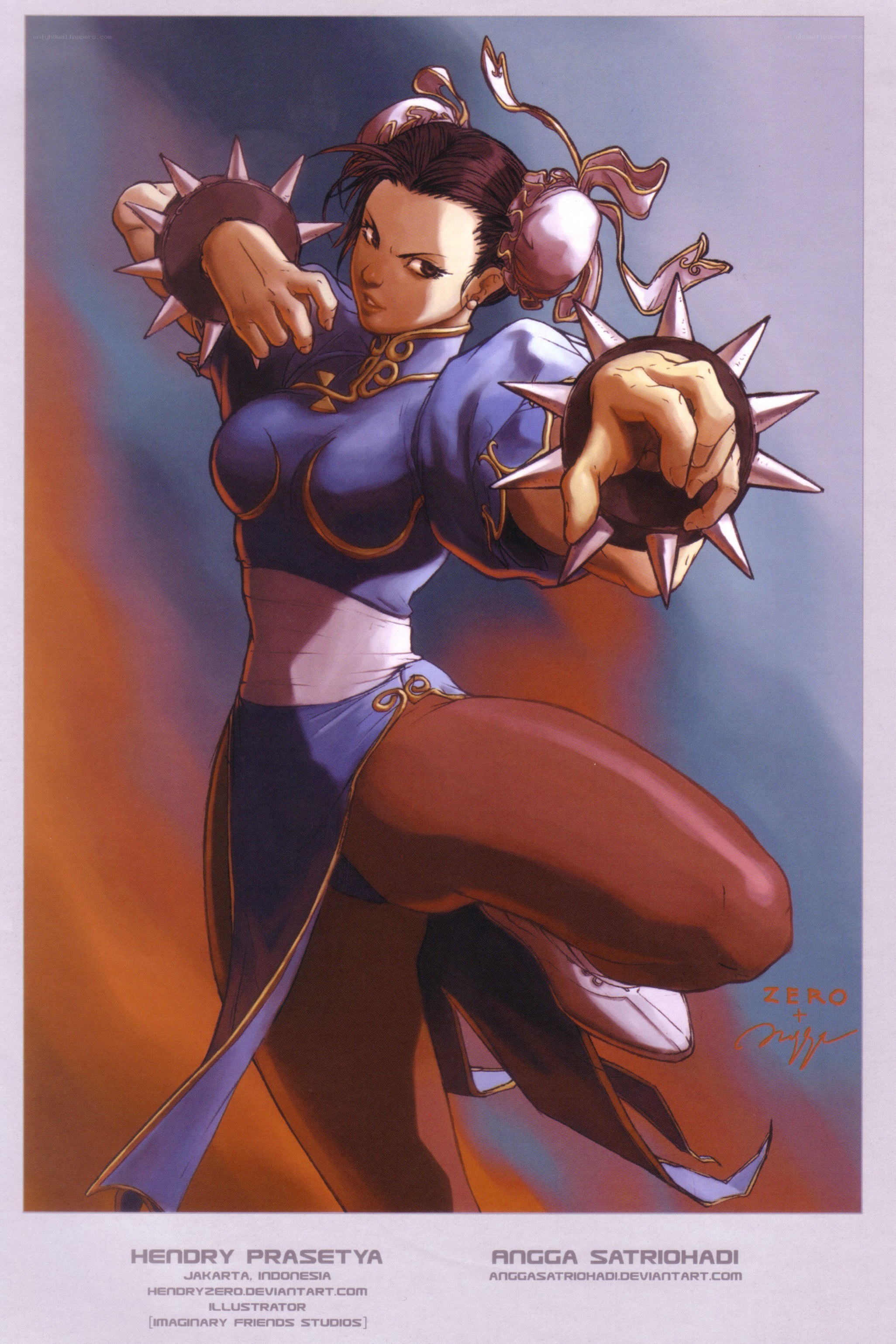 Chun-Li in fighting stance
