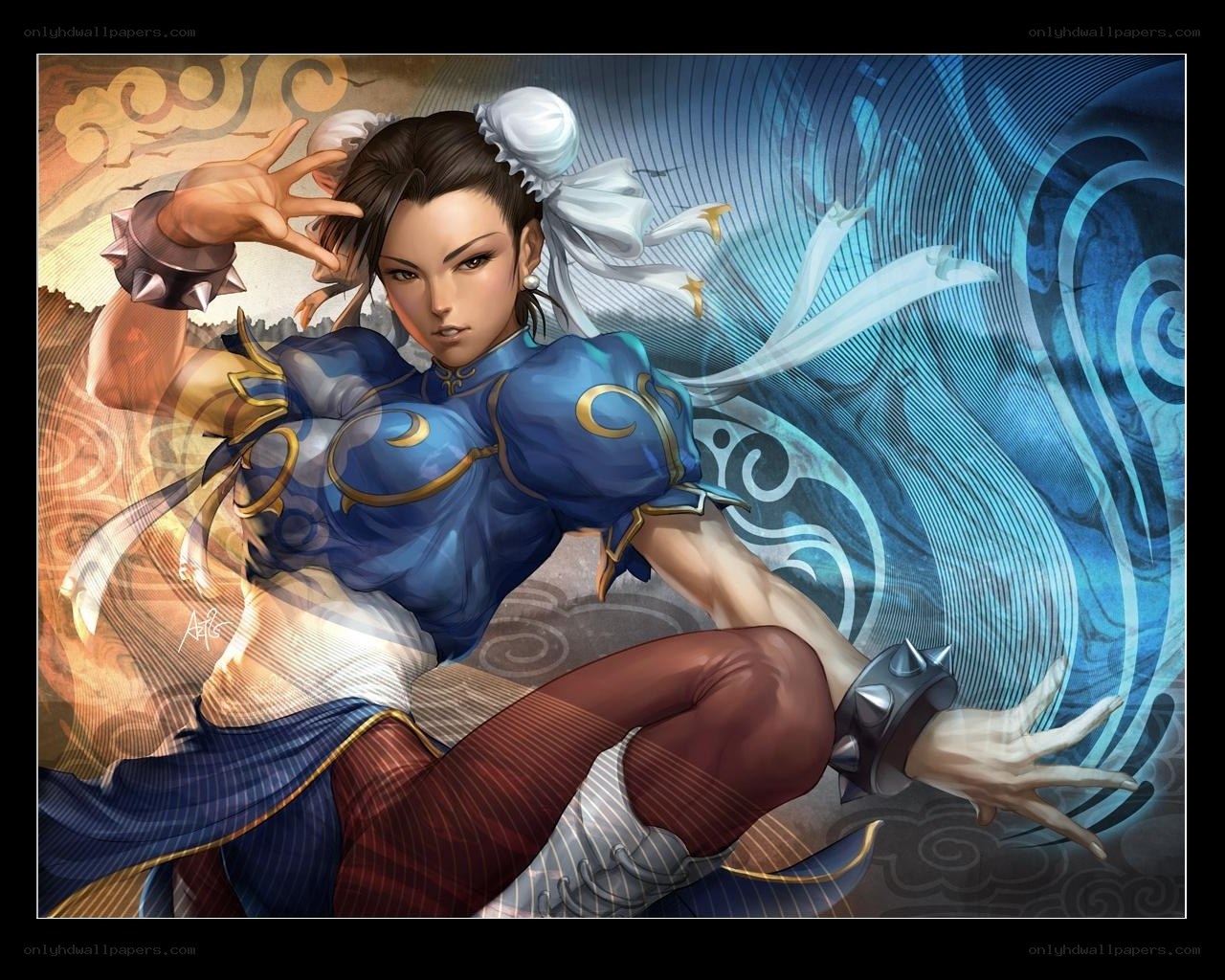 Chun-Li in fighting stance