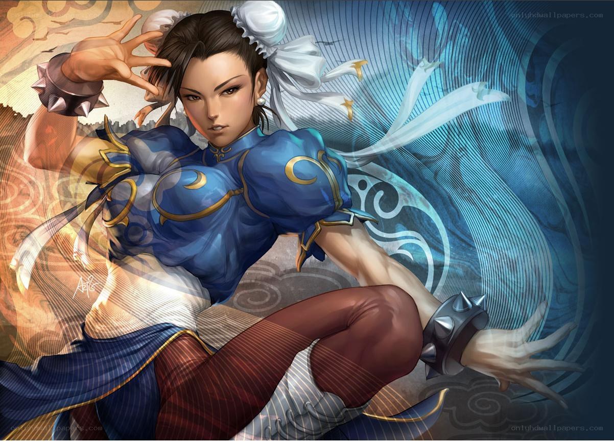 Chun-Li in fighting stance