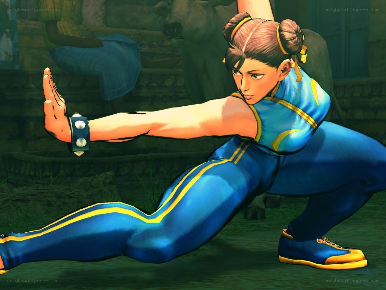 Chun-Li in fighting stance