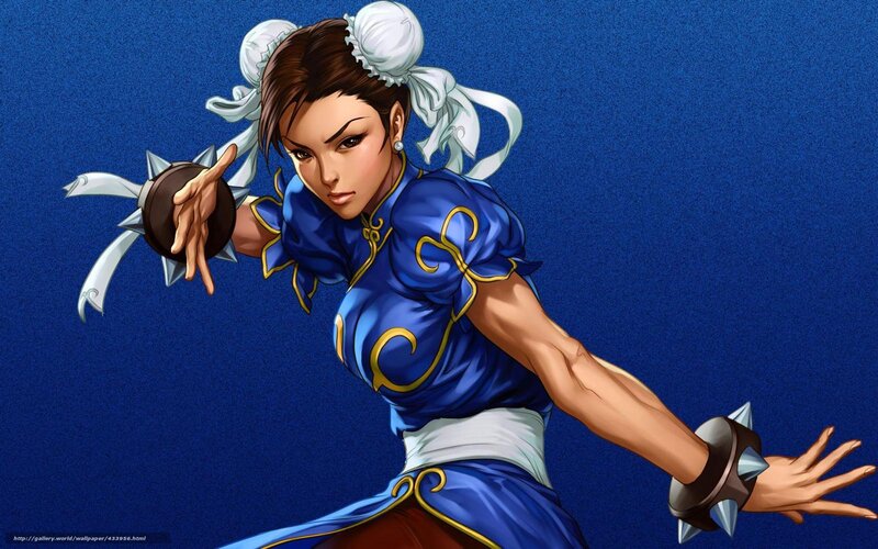 Chun-Li in fighting stance