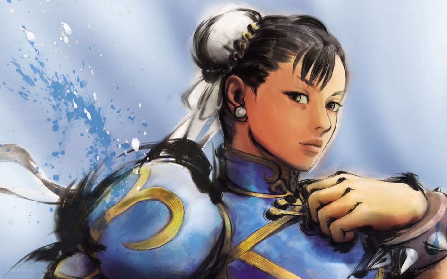 Chun-Li in martial arts pose