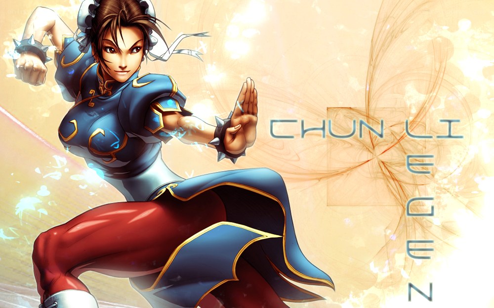 Chun-Li martial arts pose