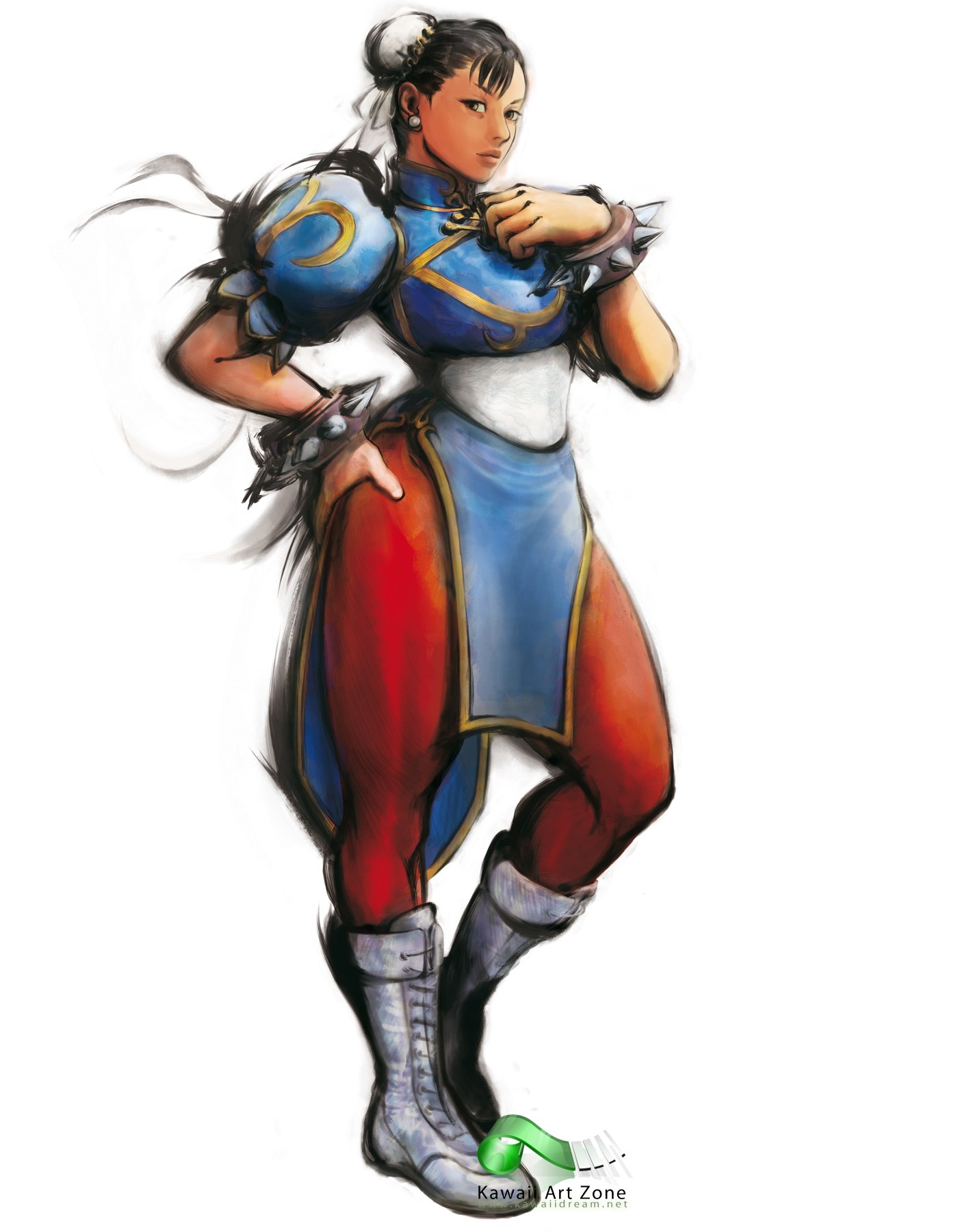 Chun-Li martial arts pose
