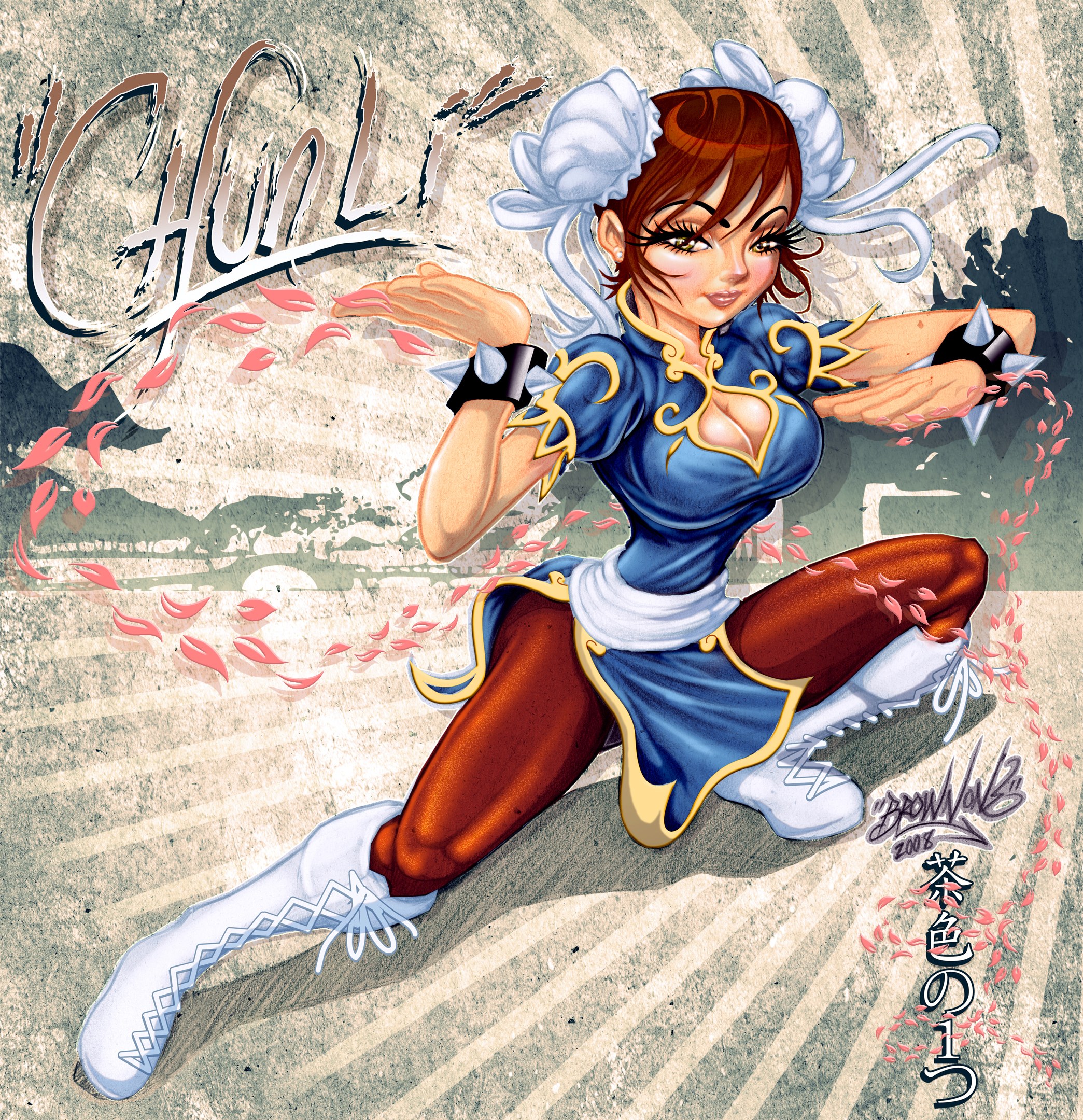 Chun-Li martial arts pose
