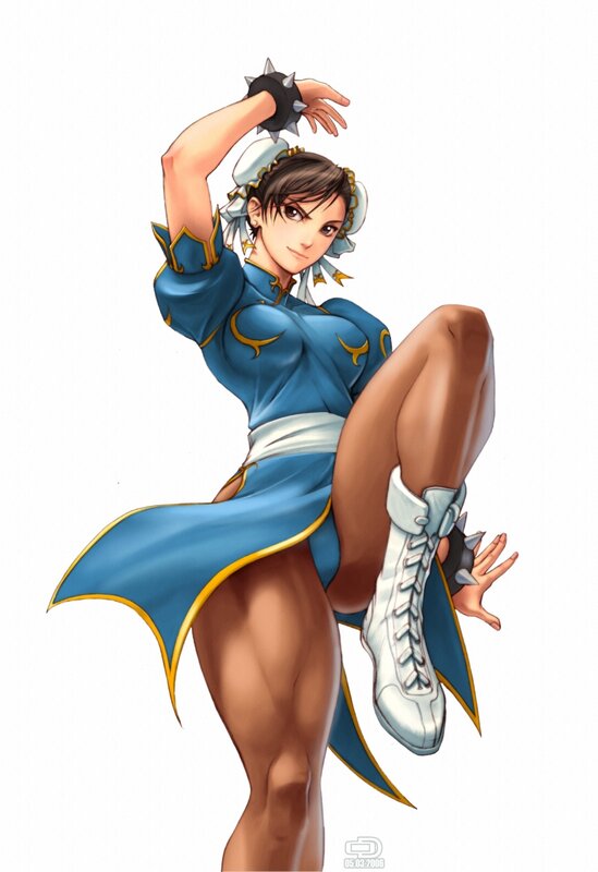 Chun-Li martial arts pose