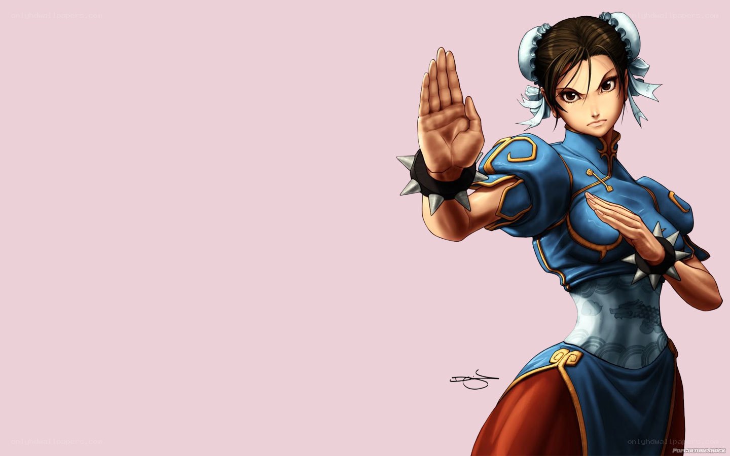 Chun-Li martial arts pose