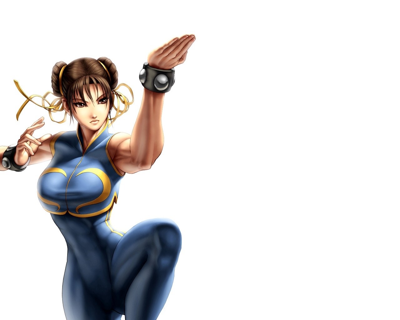 Chun-Li martial arts pose