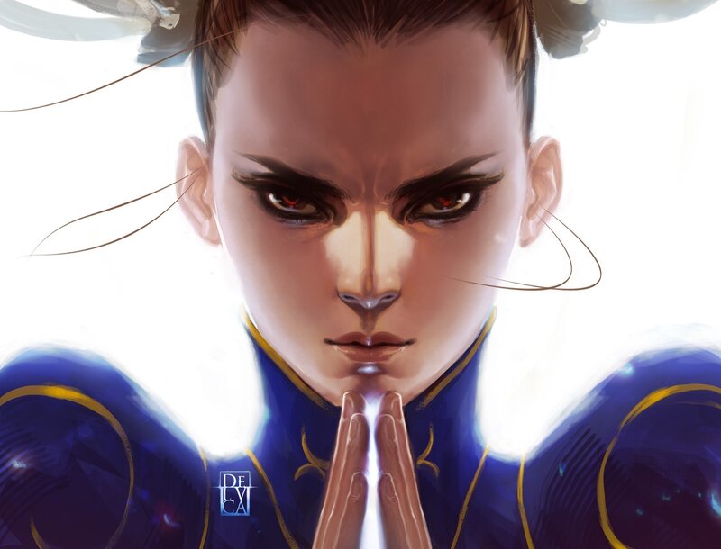 Chun-Li portrait art