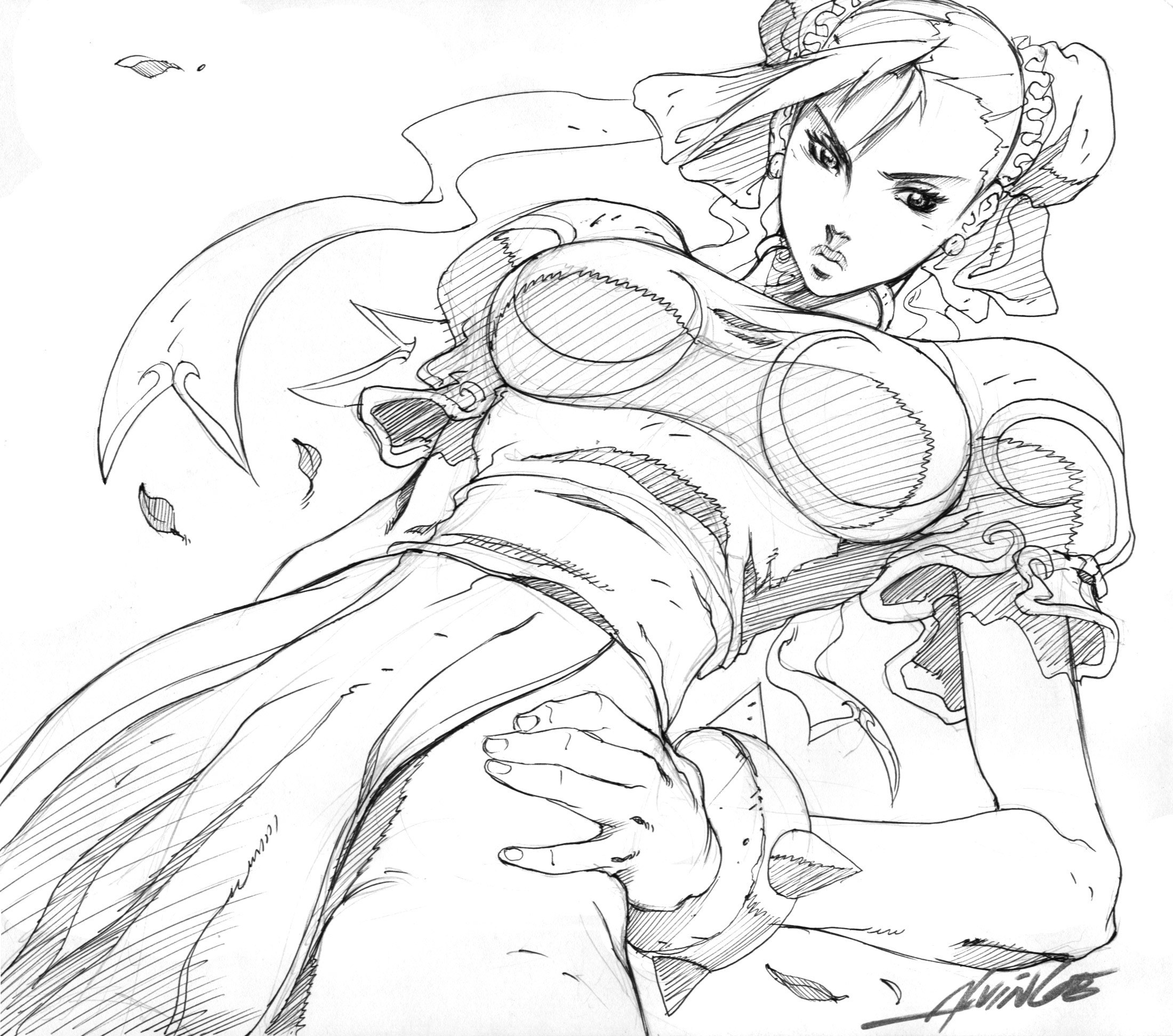Chun-Li sketch art