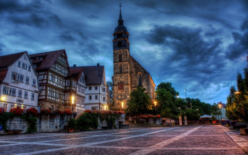 Church and Town Square