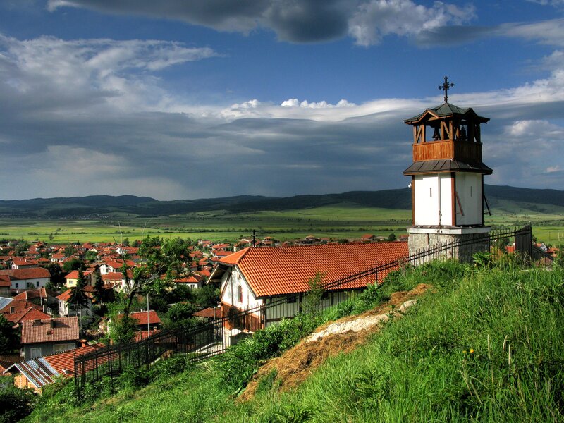 Church Bell Tower — Green