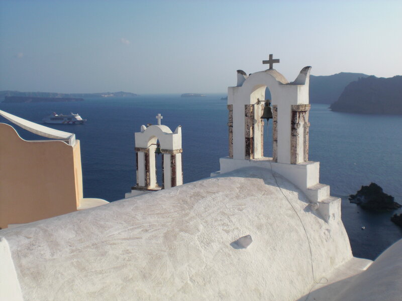 Church bells overlooking the sea