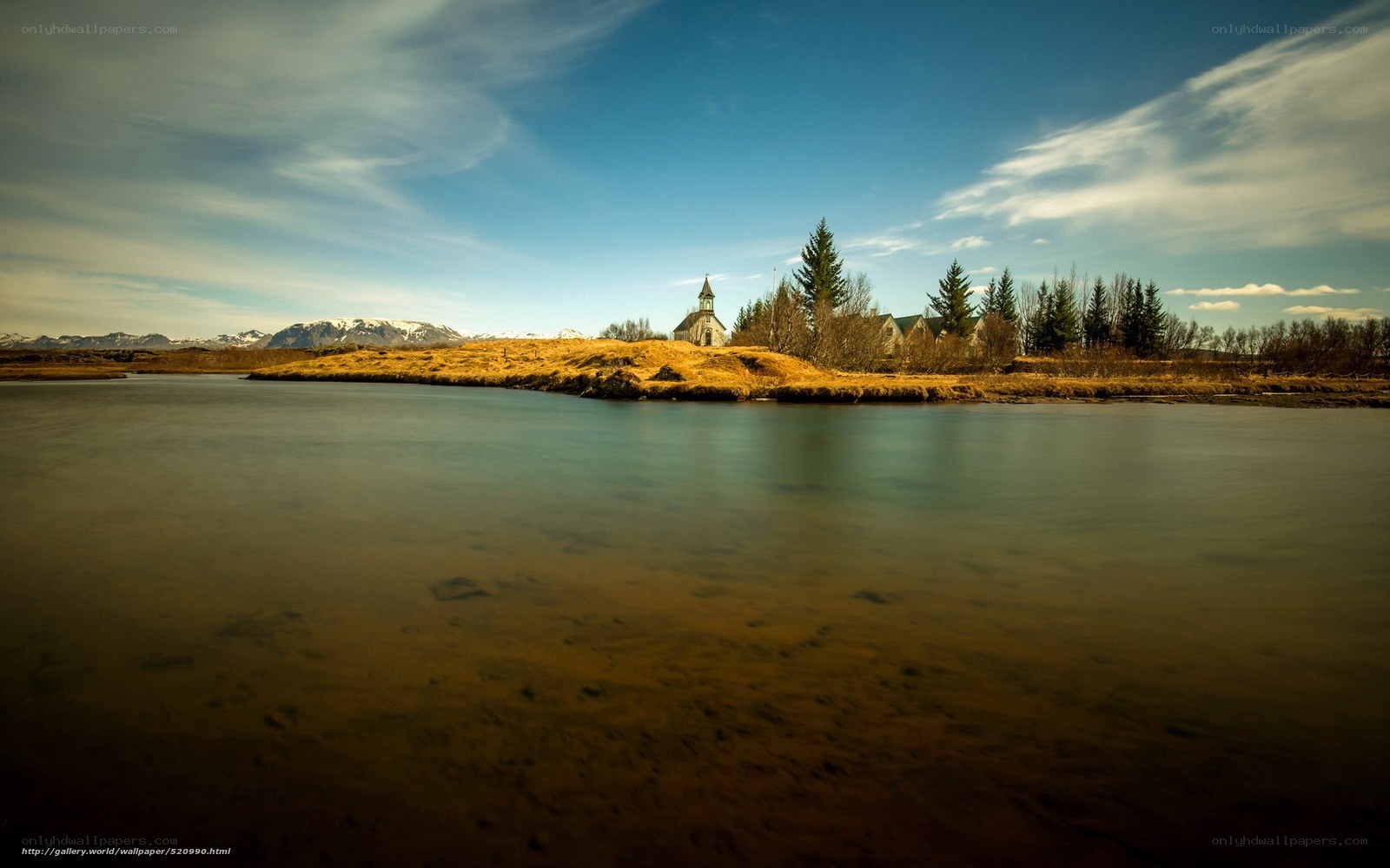 Church by the river