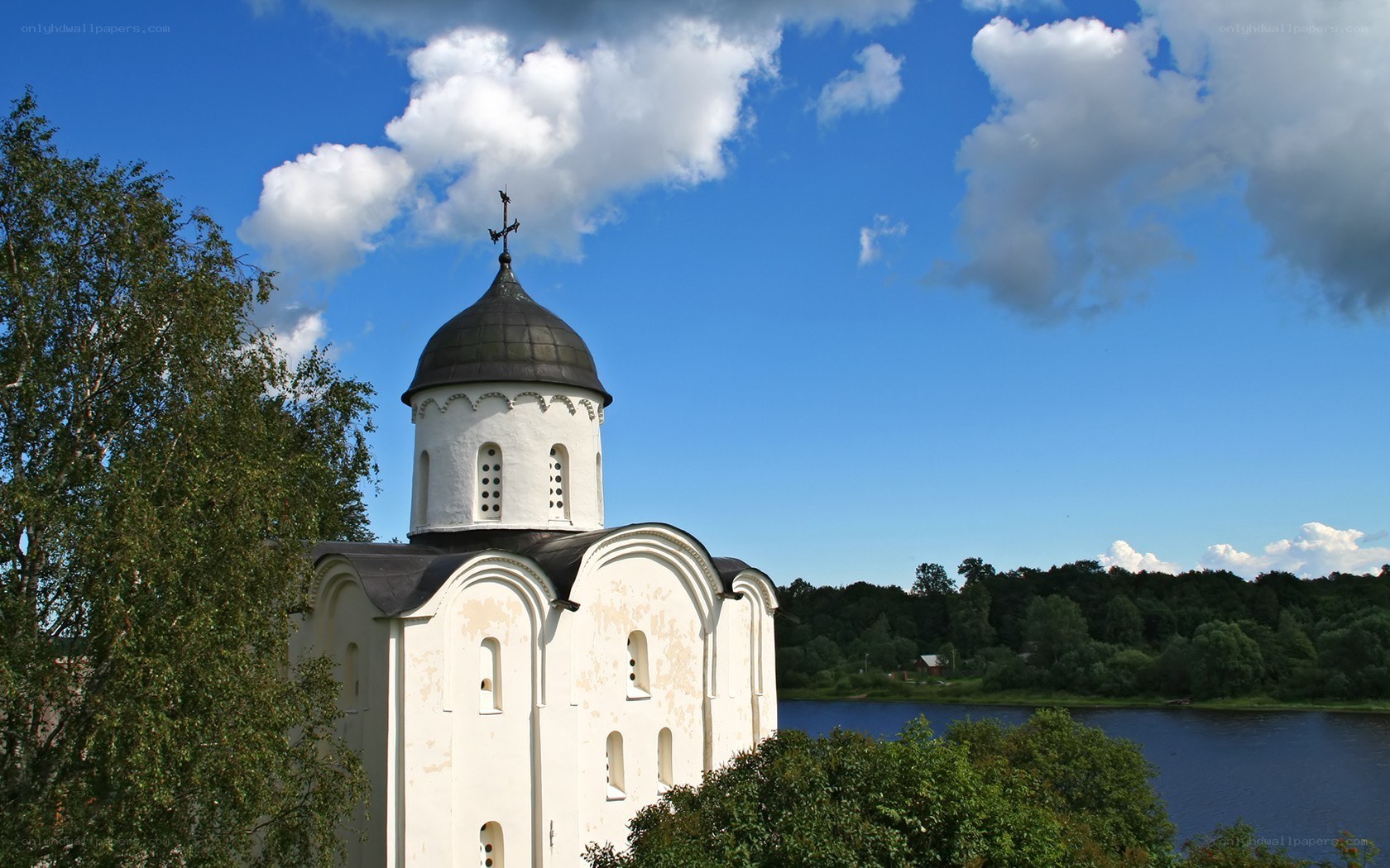Church by the river