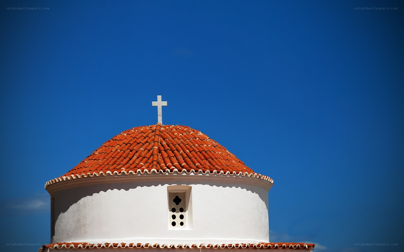 Church dome with cross