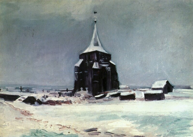 Church in a snowy landscape