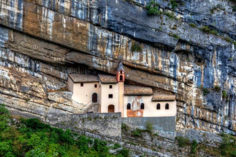 Church in Cliff Face