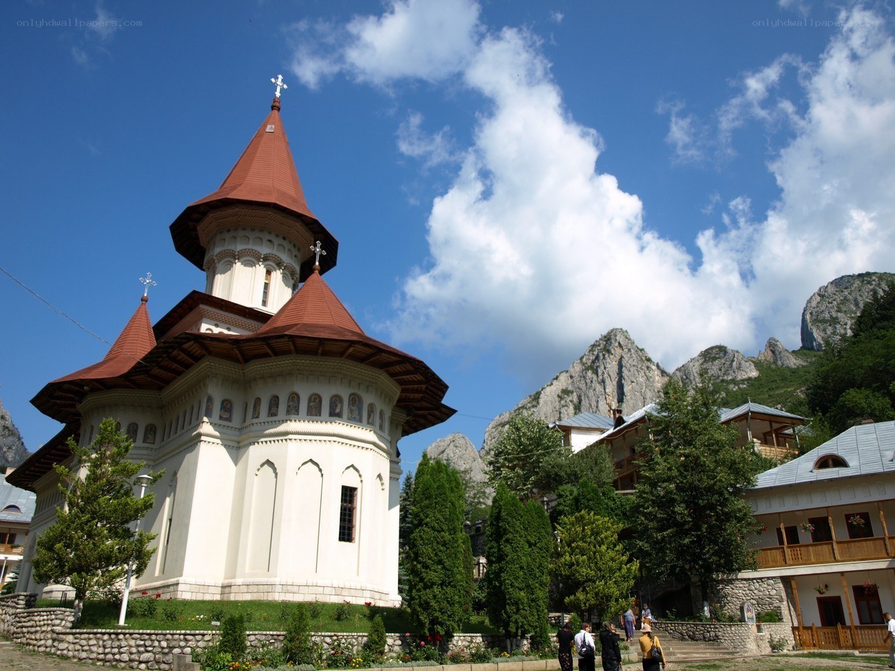 Church in mountain monastery