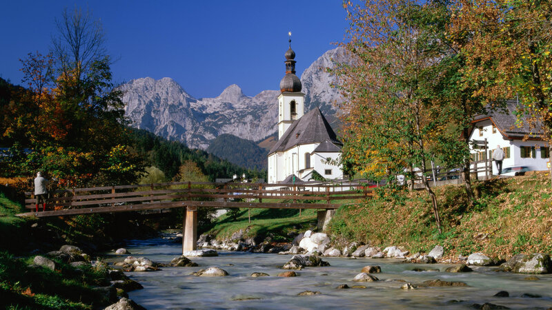 Church in Mountain Village — Blue