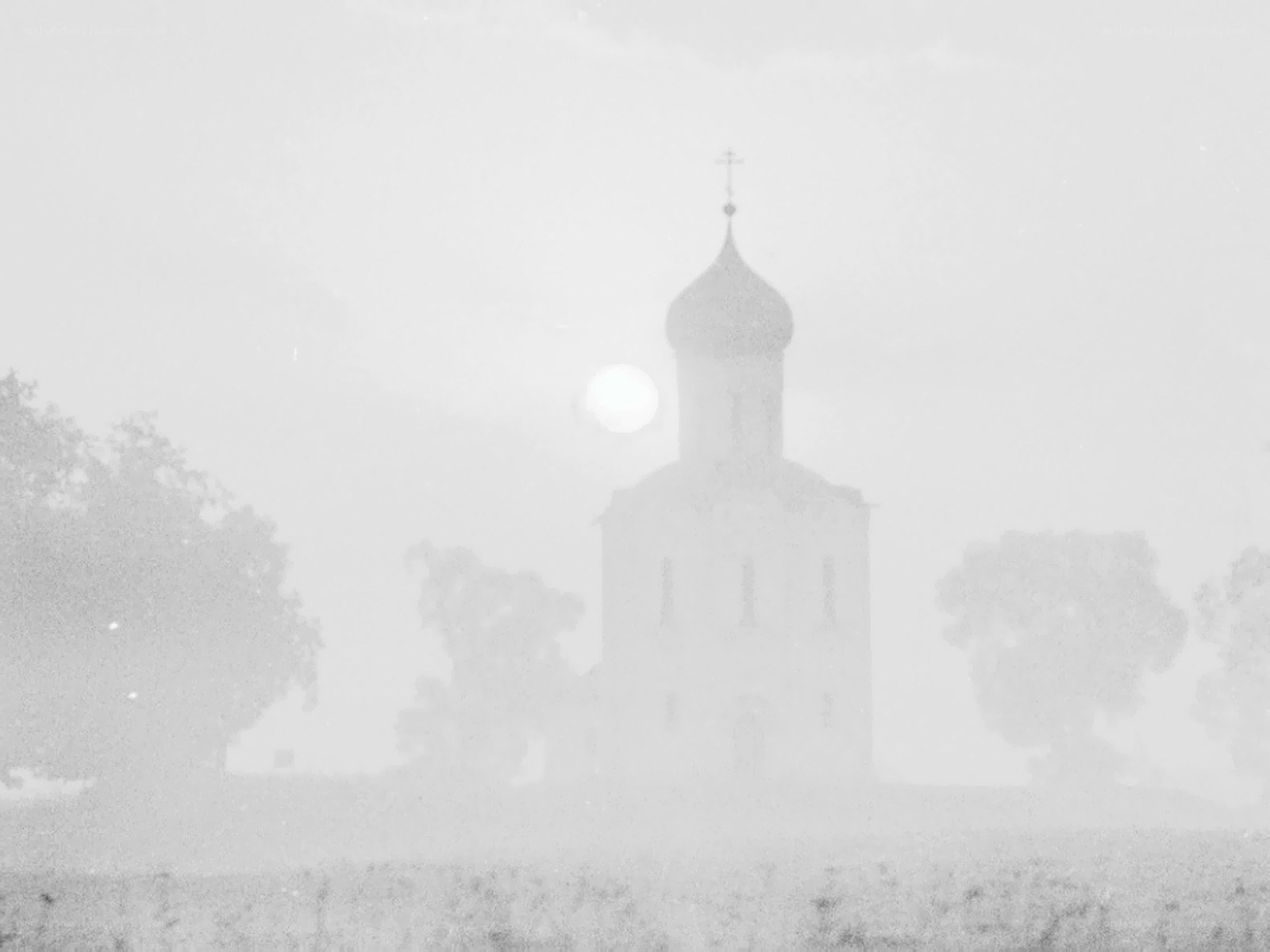 Church in the mist