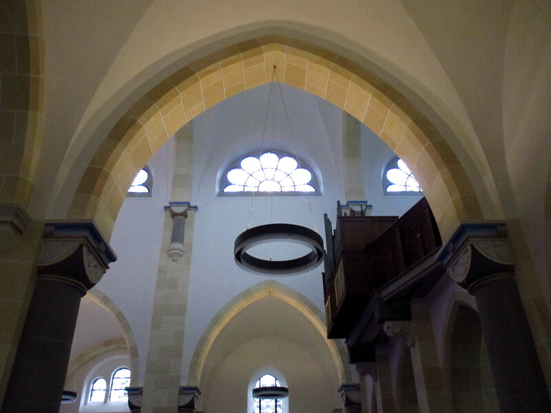 Church Interior with Arches