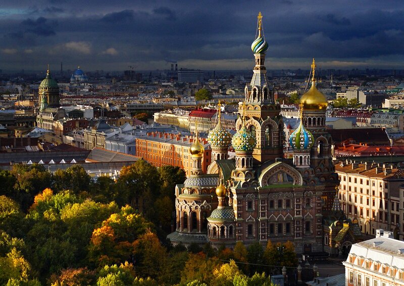 Church of the Savior on Blood — Gold, Dramatic, Autumn