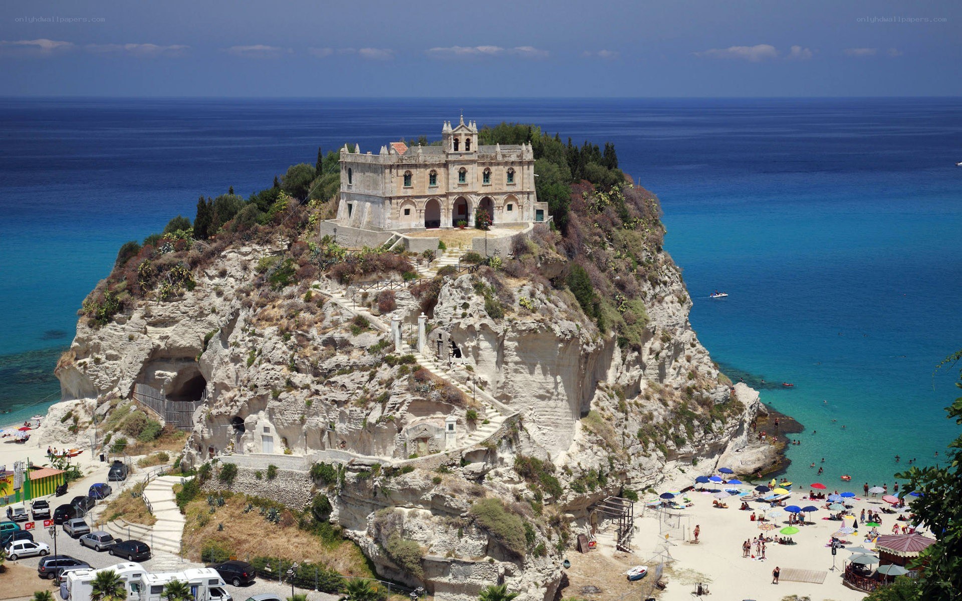 Church on a coastal cliff