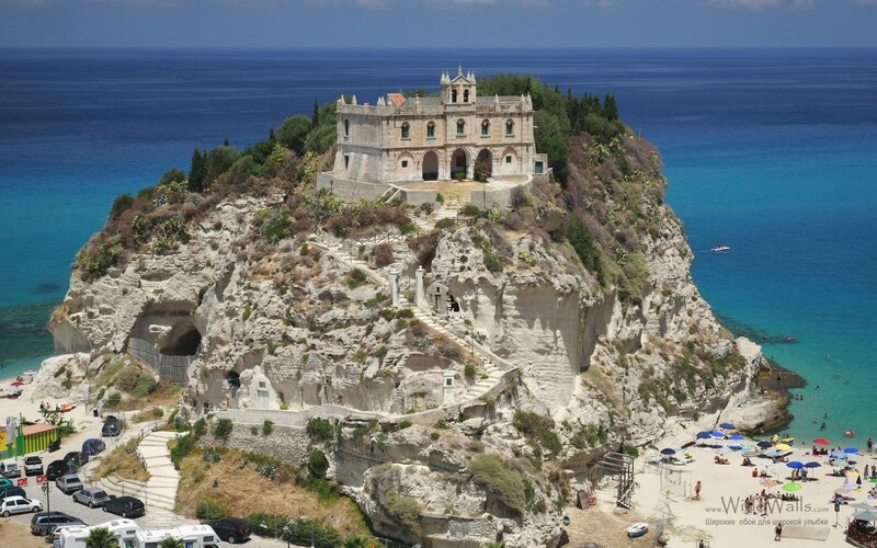 Church on a coastal cliff