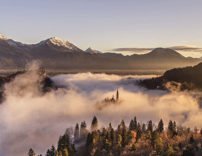 Church on a Foggy Island