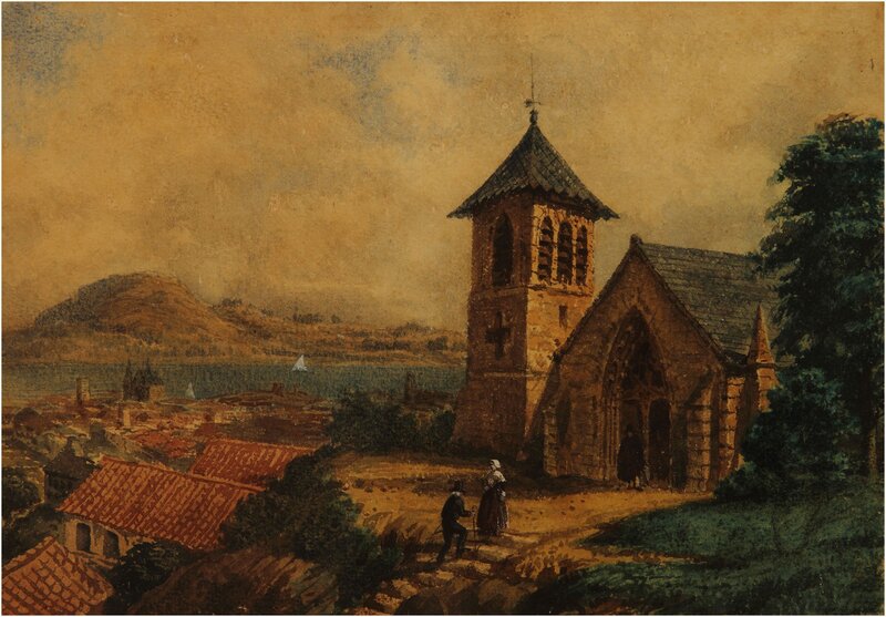 Church on a Hill — Brown