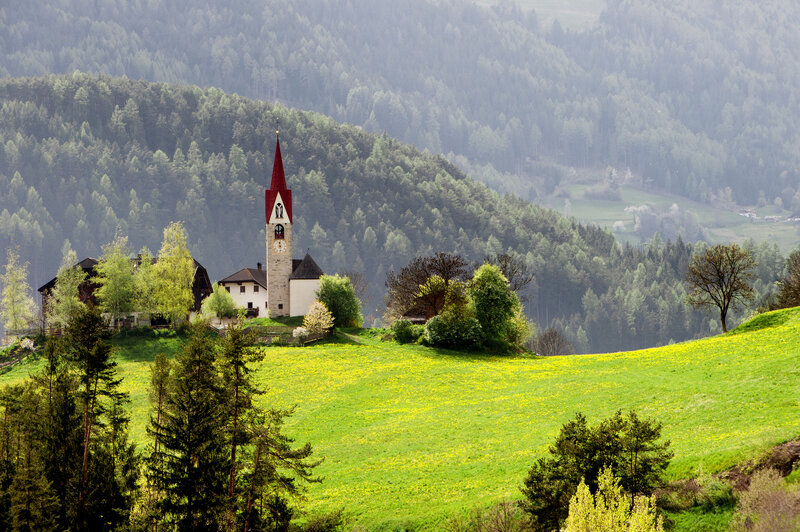 Church on a Hill — Green, Serene, Spring