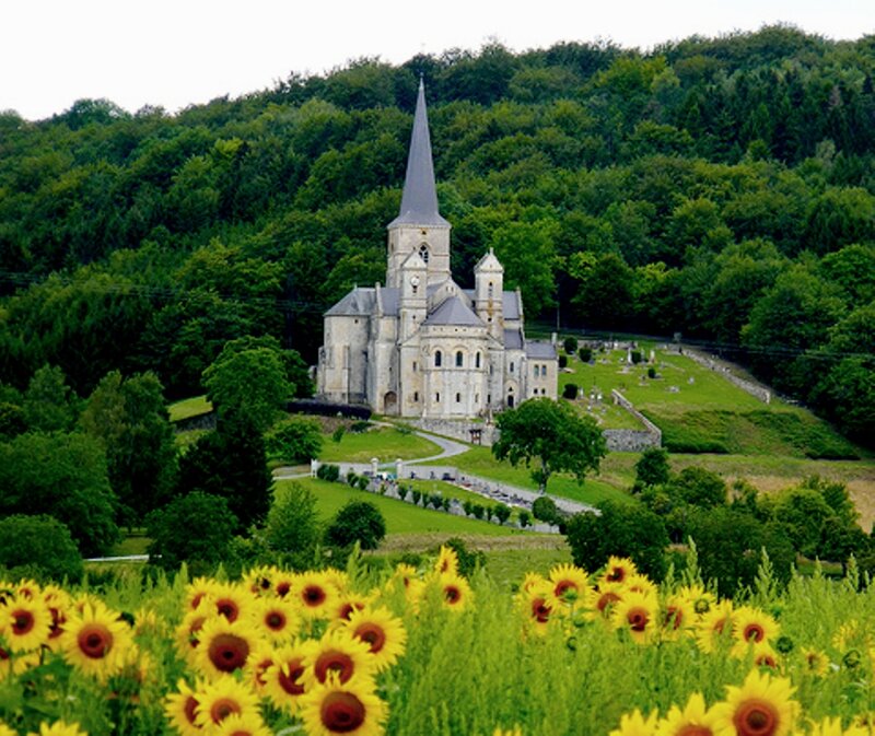 Church on a Hill — Yellow, Serene