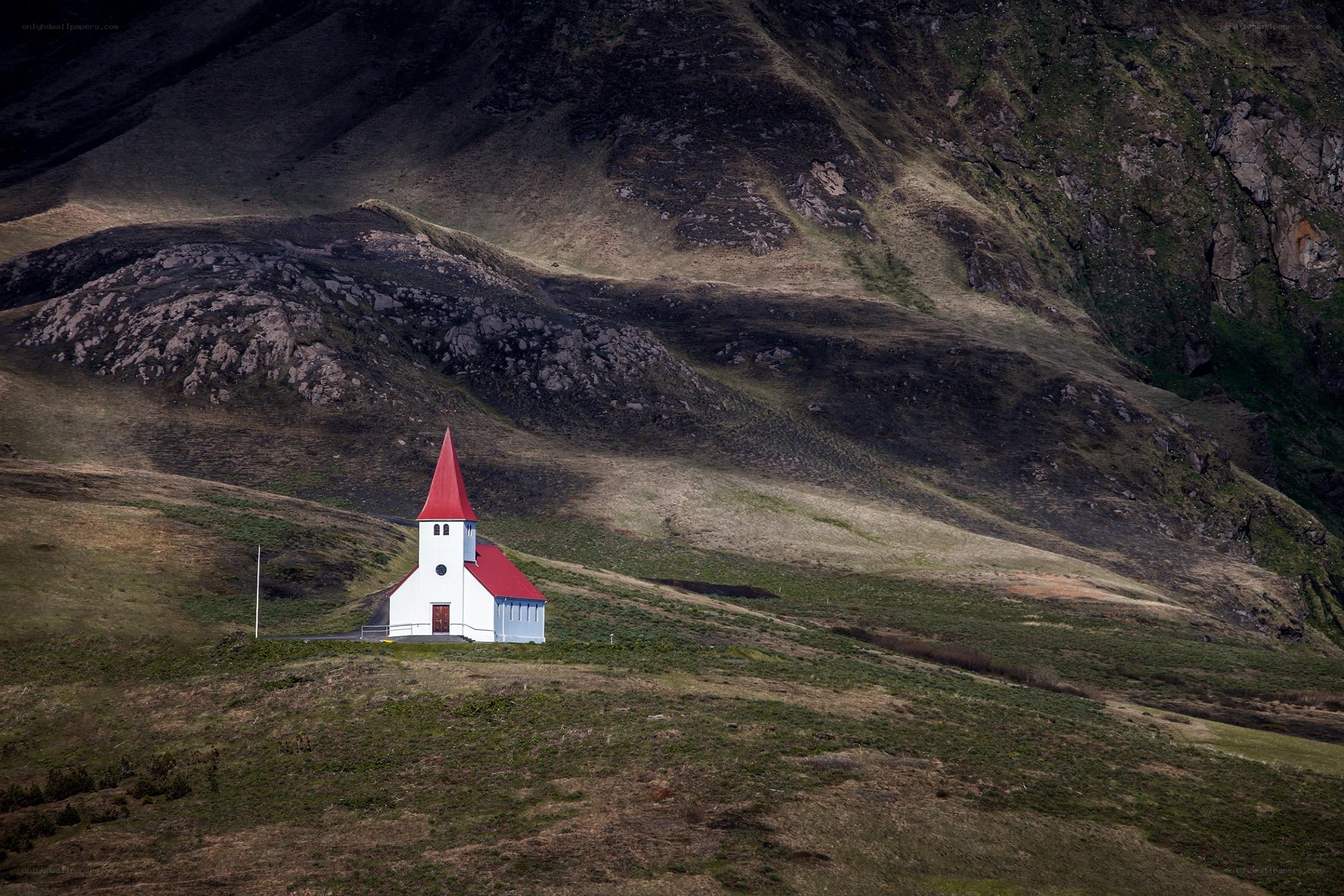Church on a hillside