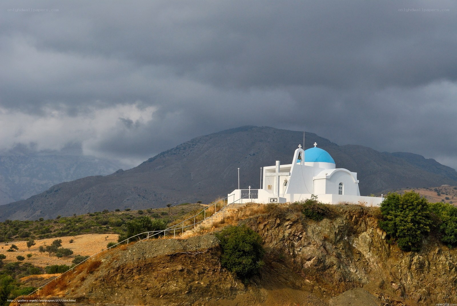 Church on a hillside